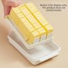 1pc Butter Preservation Box, Food Preserving Container Box, Dividable Butter Pan With Lid, Sealing Butter Pan, Kitchen Gift