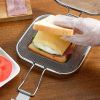 Sandwich Toaster Bread Grill Net Stainless Steel Sandwich Grilling Basket Foldable Sandwich Baking Tool Oven Food Grill Rack