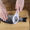 2pcs Manual Fish Scale Remover Scales Scraper Household Kitchen Gadget With Lid Fish Scale Scraper Plastic Gadget For Scraping Fish Scales Scraper