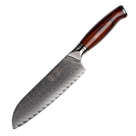 Damascus Steel Knife Professional Fruit Cutter (Option: B)