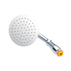 Shower Head 6inch Pressurized Hand-held Overhead Universal Shower Head Shower Set (Option: Silver round)