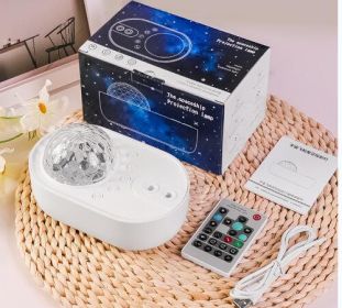 Music Laser Projection Starry Sky Light (Color: White)