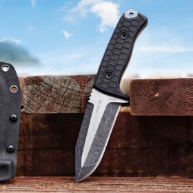 High Hardness DC53 Steel Outdoor Knife Survival Tactics Self-defense (Option: Wire drawing)