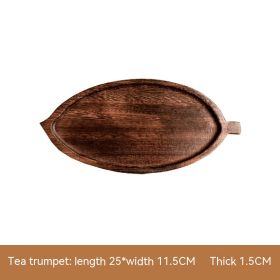 Japanese Leaf-shaped Wood Pallet (Option: Tea Tray Small)