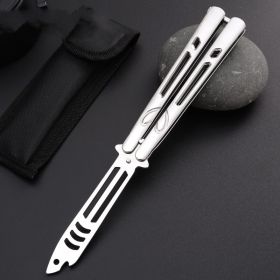 Outdoor Portable Training Knife All Steel Self-defense Practice Knife (Option: 3 Style)