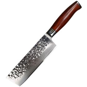 Damascus Steel Knife Professional Fruit Cutter (Option: A)