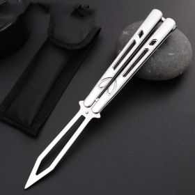 Outdoor Portable Training Knife All Steel Self-defense Practice Knife (Option: 2 Style)
