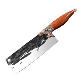 Forged Hammer Cut Knife Hotel Household (Option: Flat head slicer)