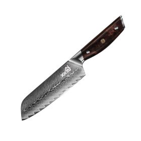 Damascus Kitchen Knife Slicing And Cutting Meat And Fruit Knife (Option: Sande knife)