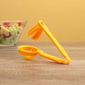 1pc Tomato Slicer Cutter Grape Tools Cherry Kitchen Pizza Fruit Splitter; Small Tomatoes Accessories Manual Cut Gadget (Color: Yellow)