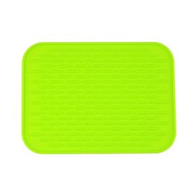 Multifunctional And Durable Silicone Round Non-slip Heat-resistant Mat; Coaster Mat; Placemat; Pot Mat; Table Mat (Color: Green)