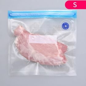 1pc Food Vacuum Compression Bag; Thickened Food Evacuation Storage Bag; Refrigerator Refrigerated Deli Storage Bag; Compression Vacuum Packaging Bag (size: Small size (22*21cm))
