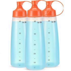 3pcs; Condiment Squeeze Bottles; Plastic Condiment Squeeze Bottles With Squeeze Top; Sauce Squeeze Bottles For Sauces; Kitchen Supplies (Quantity: 3)