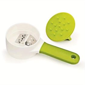 1pc Spiral Carrot Spiralizer Grater Vegetable AccessoriesVeget Tools Manual Kitchen Handheld Cutter Slicer Gadget Shredder Peeler (Color: Green)