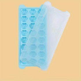 1pc Soft Bottom Cat Paw Ice Tray Mold - Homemade Ice Cube Box for Kitchen Refrigerator - Perfect for Making Delicious Ice Cream and Cocktails (Color: Blue)