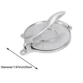 1pc Manual Pastry Press; Mexican Pasta Press; Kitchen Utensils For Home; Restaurant; 7.87"×7.87" 6.3"×6.3" (size: Silvery 7.87inch)