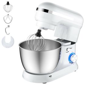 Smart Household Kitchen Food Mixer Small Stand Mixer (Color: White)