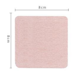 Diatomite Coaster Cup Bathroom Soap Box Hydrophilic Pad (Option: Pink 8x8cm)