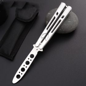 Outdoor Portable Training Knife All Steel Self-defense Practice Knife (Option: 1 Style)
