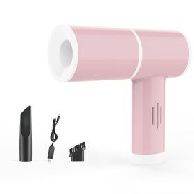 Car Vacuum Cleaner Wireless Mini Handheld Portable Car Dual-use (Color: Pink)