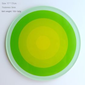 Acrylic Thickened Aromatherapy Heat Insulation Coaster (Option: Gradient Green Large)