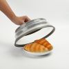1 Pc Collapsible Microwave Splash Guard; Round Ventilated Collapsible Microwave Food Cover With Easy Grip Handle; Food Filter Dishwasher Safe