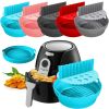 1pc Foldable Air Fryer Silicone Pot With Split Pad Basket Liner Mat Non-Stick For Oven Baking Tray Pizza Plate Grill Pot Tray