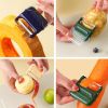 Fruit Peeler Magnetic Design Non-slip Sharp Peeling Fruit Grater Double-sided Blade Vegetable Potato Peeler Kitchen Gadget