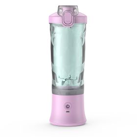 Portable Blender Juicer Personal Size Blender For Shakes And Smoothies With 6 Blade Mini Blender Kitchen Gadgets (Option: Light Purple-USB)